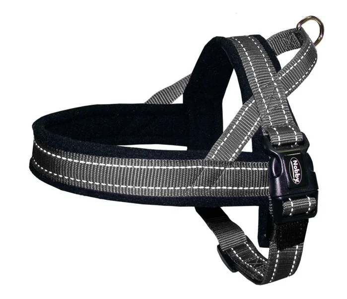 Nobby Classic Reflect Soft norský reflexní postroj šedý M