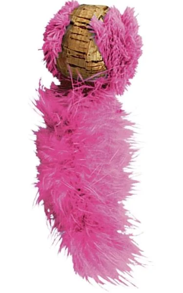 Hračka cat korek míček s ocáskem Kong 1 ks