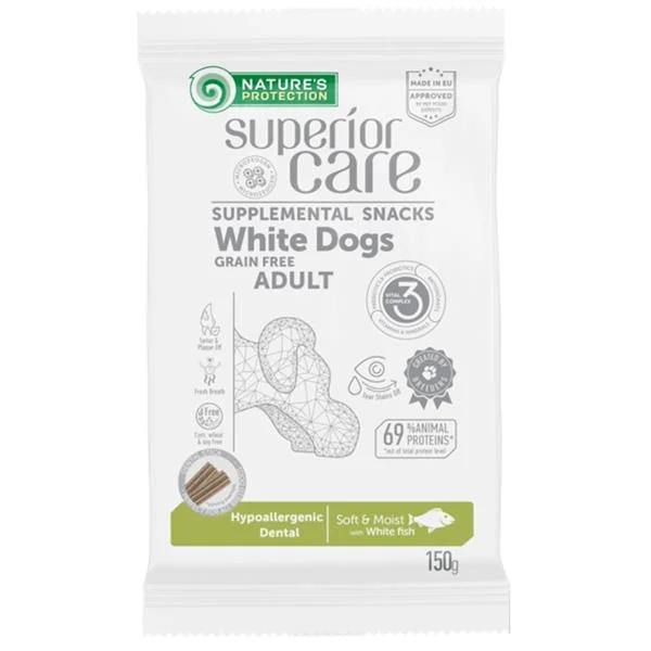 Nature’s Protection SC WD Hypoallergenic Dental GF White Fish 150 g