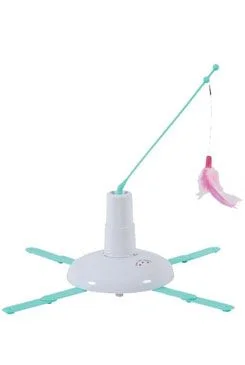 Hračka kočka elektronic. udice s peříčky Zolux (+ návod) 1 ks