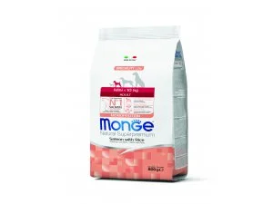 MONGE DOG Mini Adult Losos, rýže 800g, 27/14