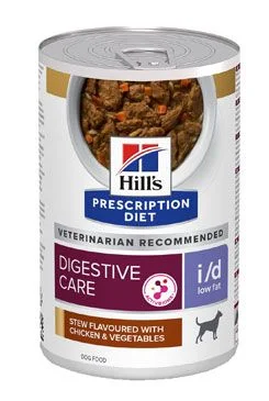 Hill’s Can. PD I/D Digestiv Low Fat Chick.stew Kon 354g NEW