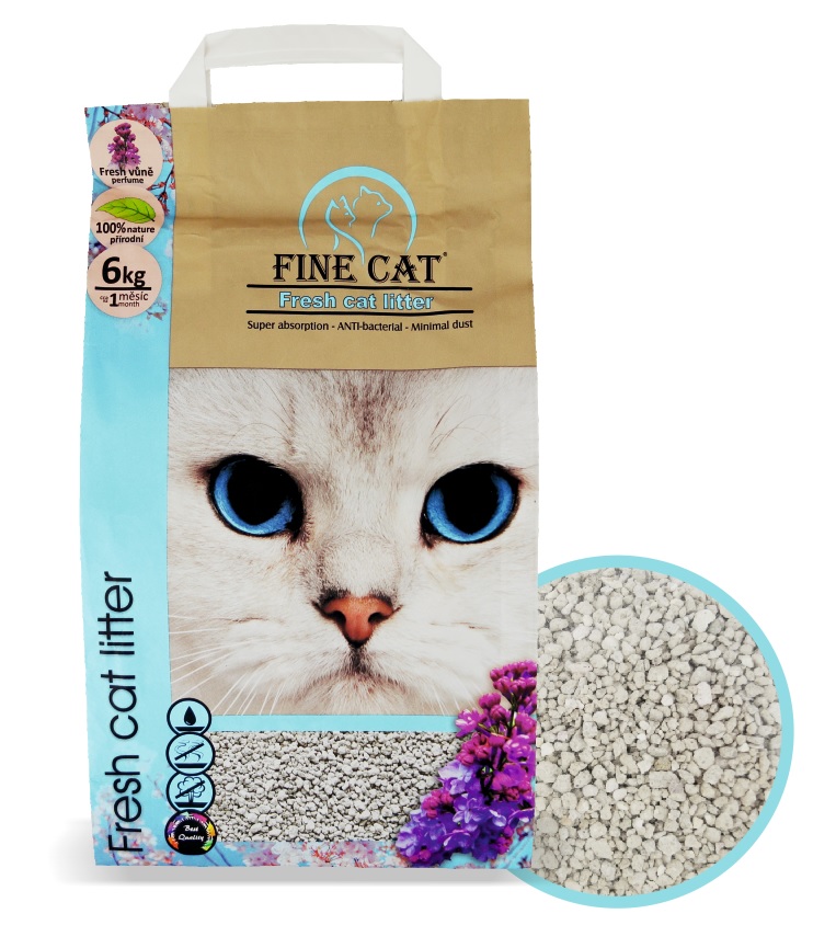Rapa Dog FINE CAT White Fresh hrudkující stelivo s vůní 6kg