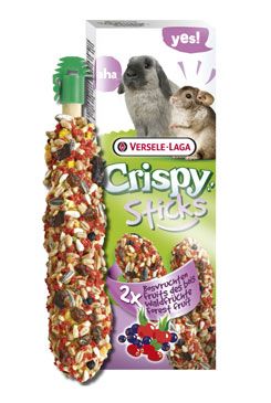 Tyčinky VERSELE-LAGA Crispy s lesním ovocem pro králíky a činčily 110 g