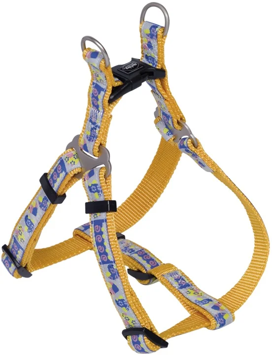 Nobby STYLE One Touch postroj oranžový nylon M 50-65cm