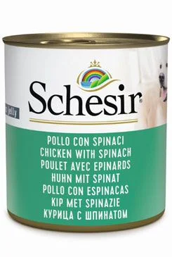 Schesir Dog konz. Adult kuře/špenát 285g