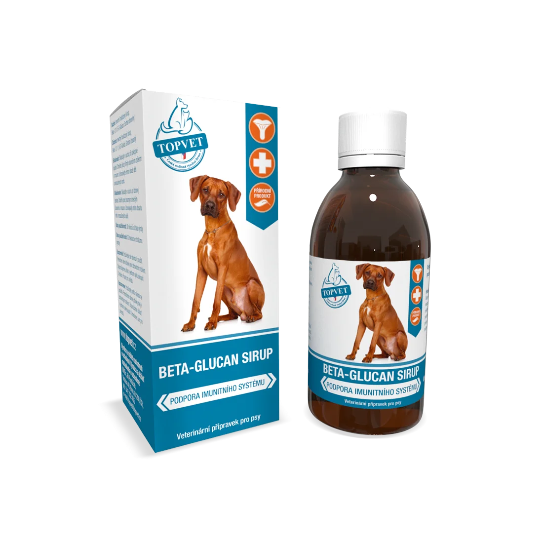 Beta-glucan sirup pro psy TOPVET 200ml