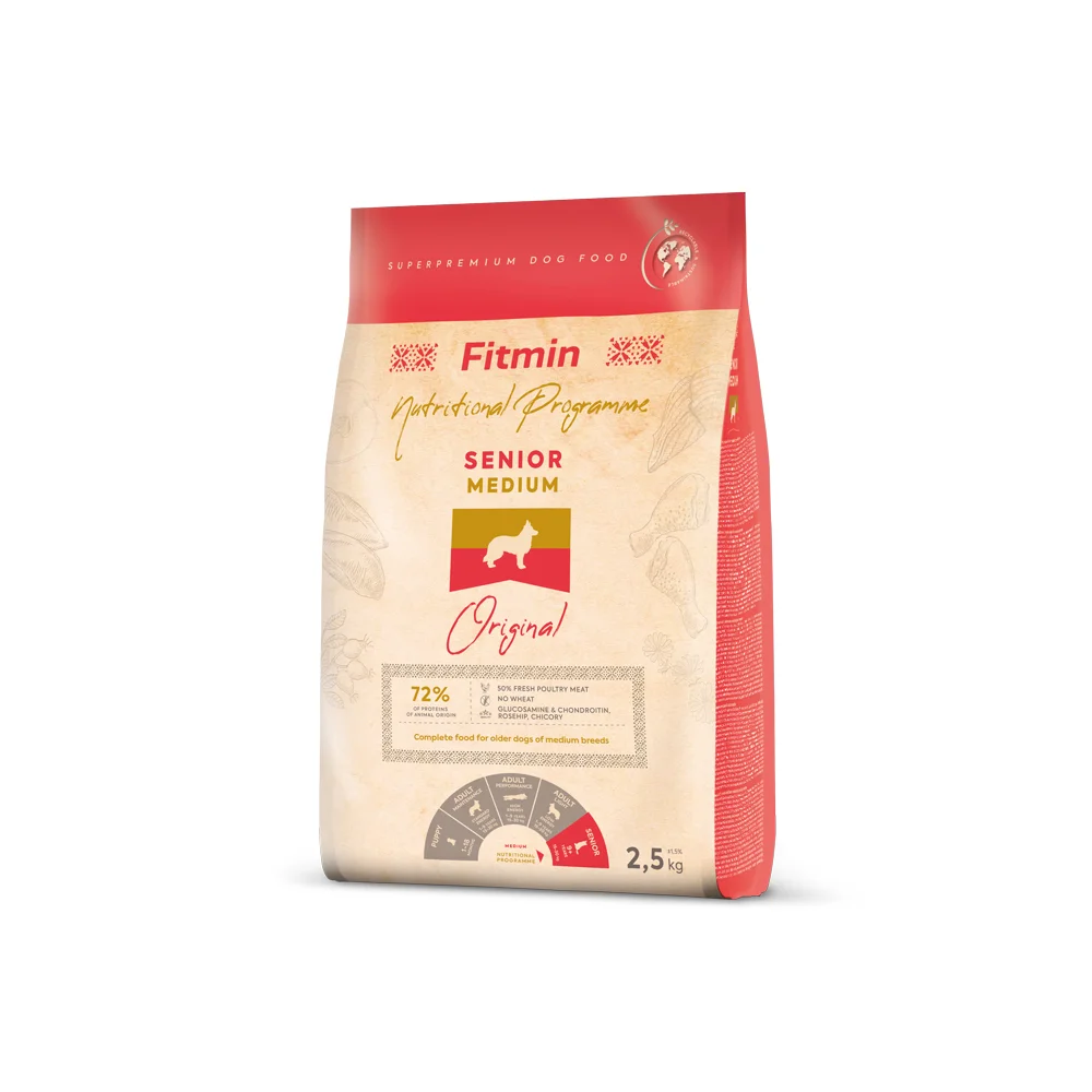 Fitmin dog medium senior 2,5 kg
