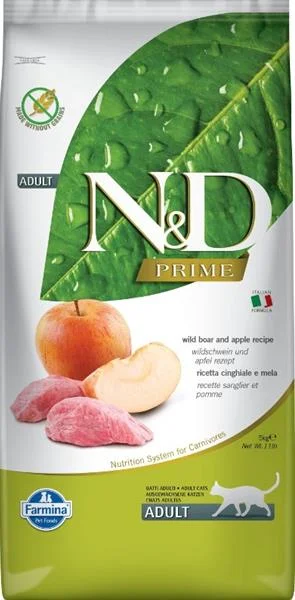 N&D PRIME CAT Adult Boar & Apple 5 kg 