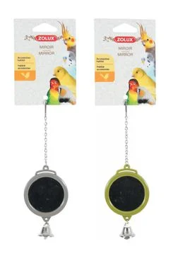 Hračka pro ptáky zrcátko kulaté plast Zolux 1 ks