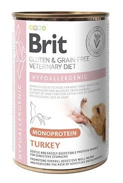 Brit Veterinary Diet Dog Can Hypoallergenic Monoprotein Turkey 400 g