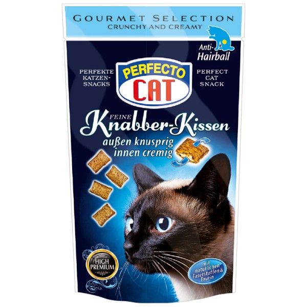 Perfecto Cat Plněné polštářky Anti Hairball 50g