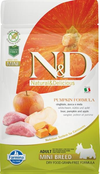 N&D Pumpkin DOG Adult Mini Boar & Apple 800 g