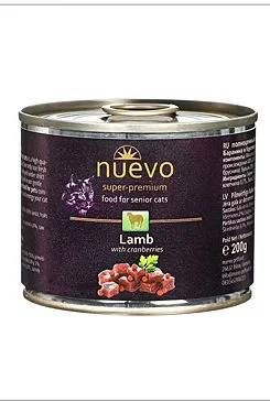 Nuevo Cat Senior Lamb/Cranberries - 200g