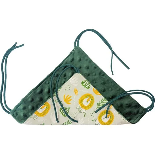 Samohýl Exclusive Pelech dr.savec závěsný S, lvi, lahv. zelená minky 23x23cm