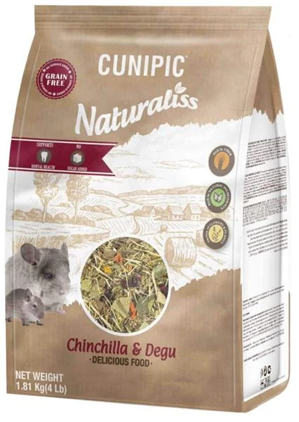 Cunipic Naturaliss Chinchilla & Degu - činčila a osmák 1,81 kg