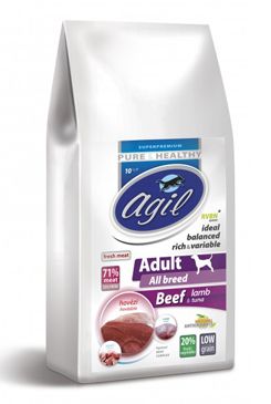 Agil Adult All Breed Low Grain Beef,Lamb,Tuna 10 kg