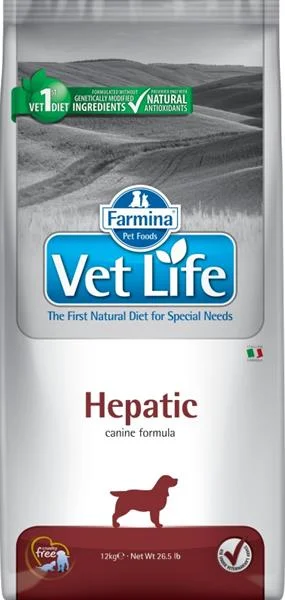 Vet Life Natural DOG Hepatic 12 kg