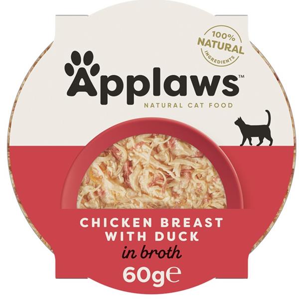 Kalíšek APPLAWS Cat Juicy Chicken Breast with Duck 60 g