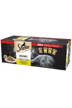 Sheba Delikatesse Delicacy Drůbeží Výběr - 40 x 85g