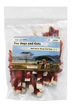 Pochoutka Tresčí plátky s kachním masem měkké  230g