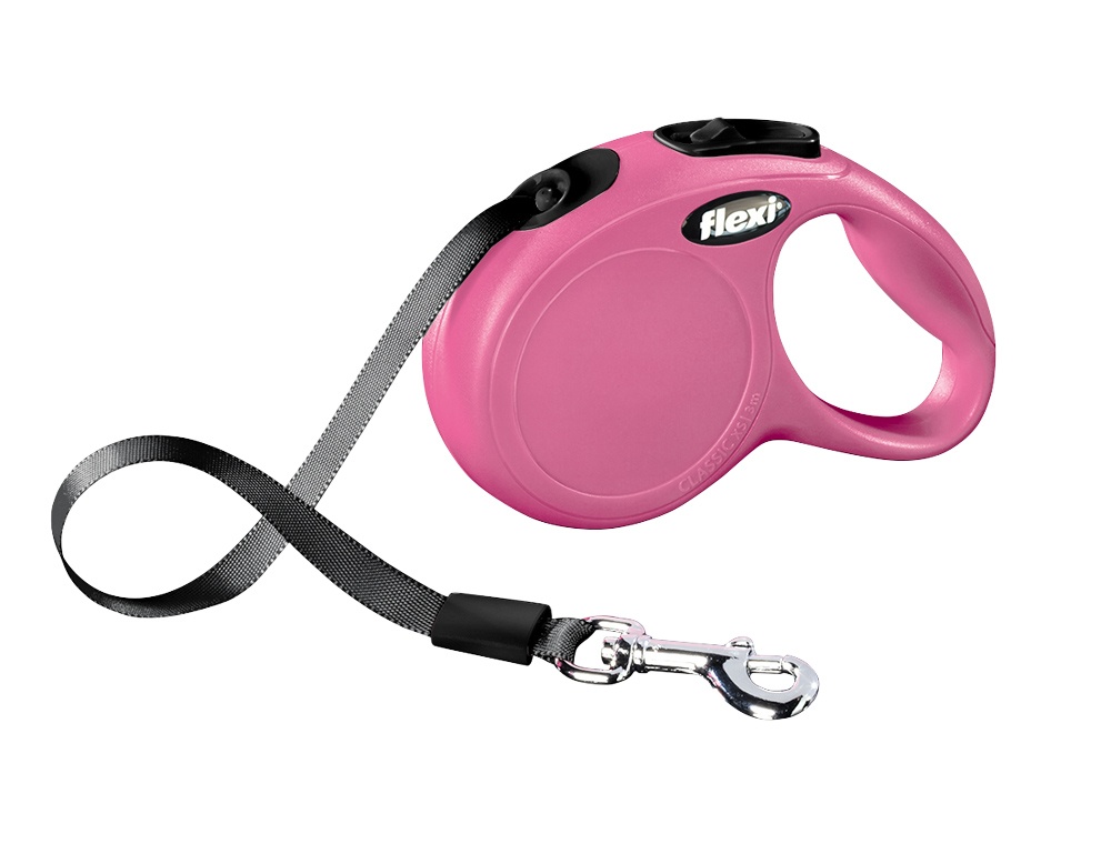 Flexi NEW CLASSIC XS růžové vodítko pásek 3m/12kg