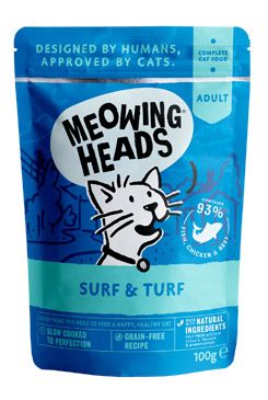 MEOWING HEADS Surf & Turf kapsička 100g (10x)