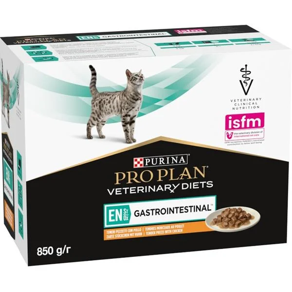 PURINA PRO PLAN Vet Diets EN St/Ox Gastrointestinal Chicken kapsička pro kočky 10x85 g