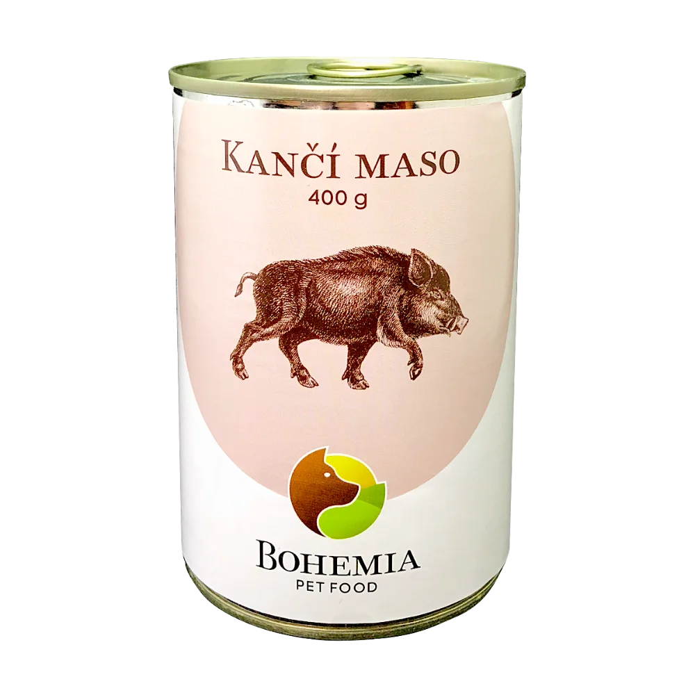 Bohemia Pet Food BOHEMIA Kančí maso ve vlastní šťávě 400g