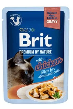 Brit Premium Cat D Fillets Gravy Chick Sterilised 85 g
