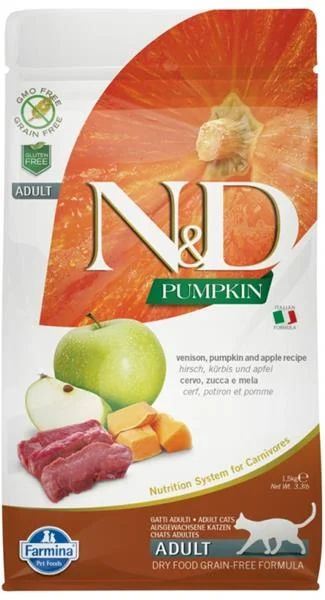 N&D GF Pumpkin CAT Venison & Apple 1,5 kg
