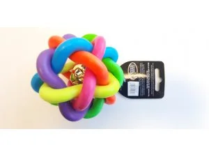 HRAČKY SALAČ Míček proplétaný s rolničkou - TPR 10cm (100/1)