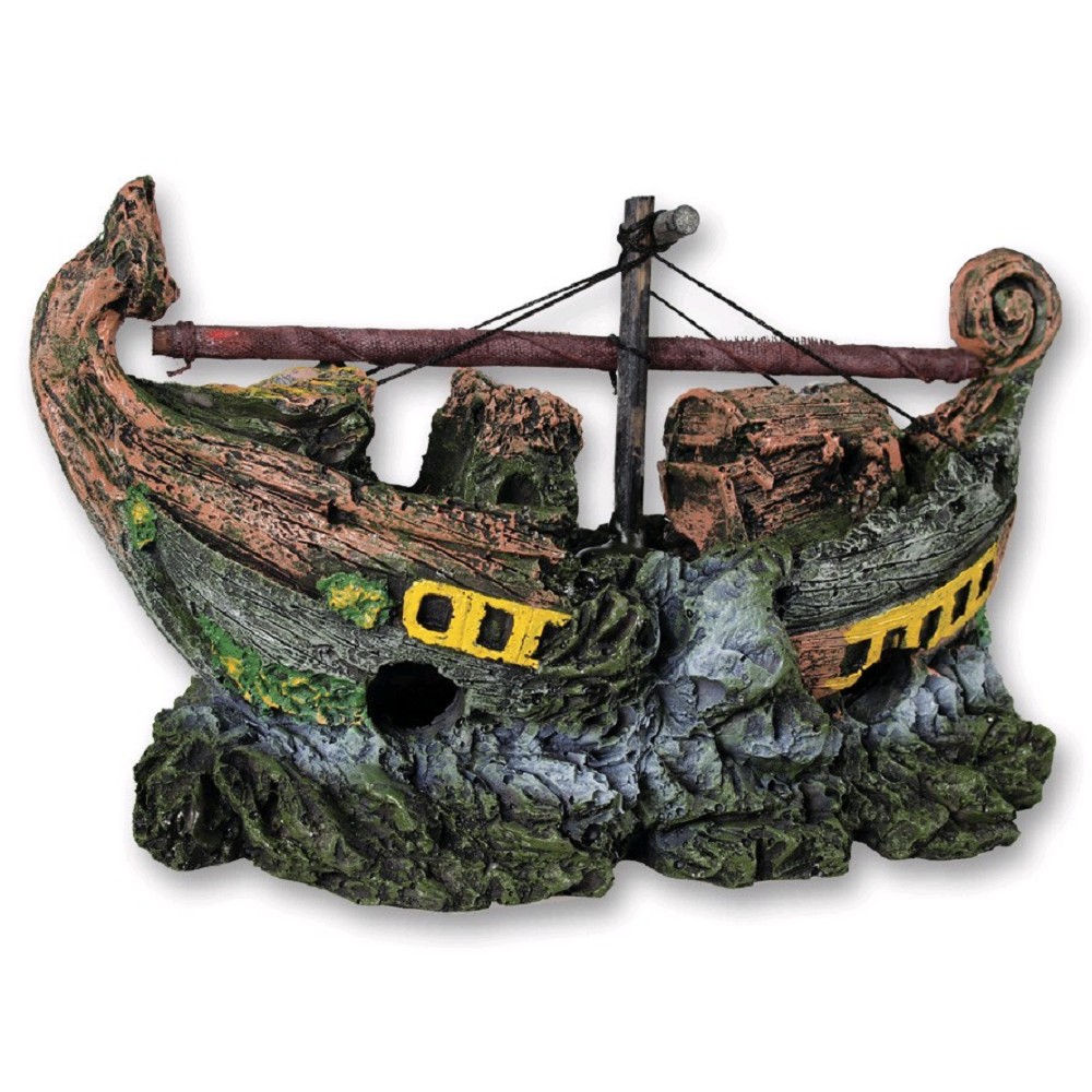 Akvaristika - vrak Resun PO-058, dekorace do akvária