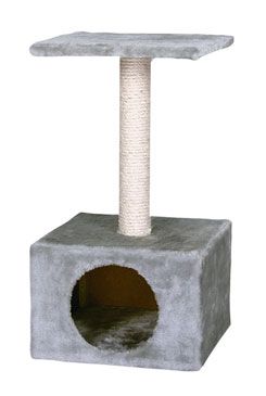 Škrabadlo sloupek Ametyst 30x30x55cm šedé KAR 1 ks