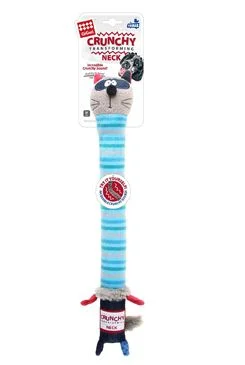 Hračka pes GiGwi Plush Friendz mýval M křupavý krk 1 ks