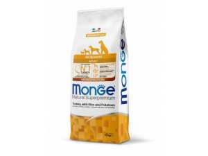 MONGE DOG Krůta, rýže, brambory 12kg 30/13 - chovatelské balení