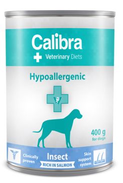 CALIBRA Vet. Diets Hypoallergenic konzerva pro psy Insect&Salmon 400 g