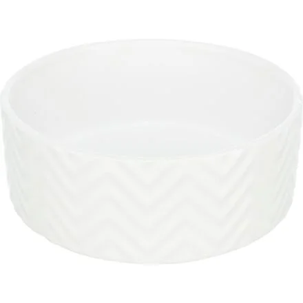 Keramická miska vroubkovaná, bílá, 0.4l, 13cm