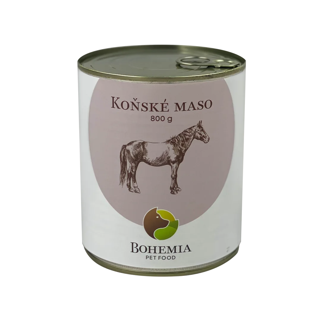 Bohemia Pet Food BOHEMIA Koňské maso ve vlastní šťávě 800g