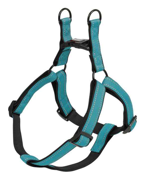 Nobby Classic Reflect Soft reflexní postroj M 50-72cm tyrkysová