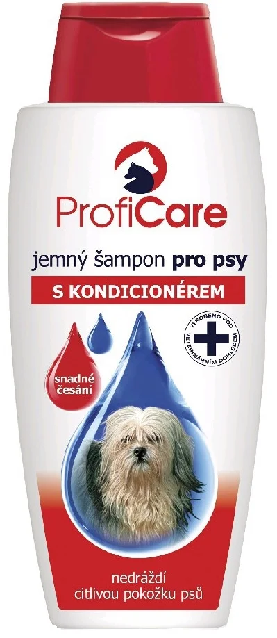 PROFICARE - šampon pro psy s kondicionérem - červený, 300ml