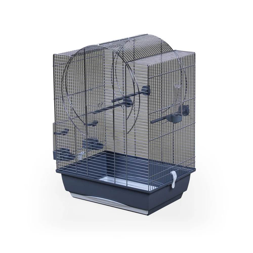 Klec pro střední a velké papoušky Emma II pozink, různé barvy dna