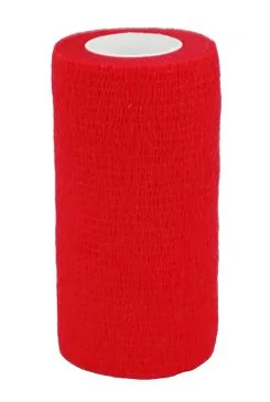 COVETRUS brand Obinadlo elast. CVET samoad.10cmx4,5m červené 1ks