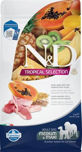 N&D TROPICAL SELECTION DOG Adult M/L Lamb 2kg