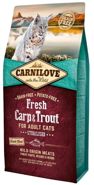 Carnilove Cat Fresh Carp & Trout Sterilised Adult 6kg