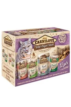 Kapsičky CARNILOVE Cat pouch multipack (12x85g) 1020 g