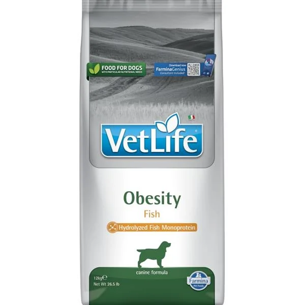 Vet Life Natural DOG Obesity Fish 12kg
