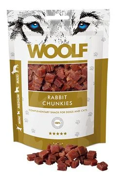 WOOLF pochoutka rabbit chunkies  100g