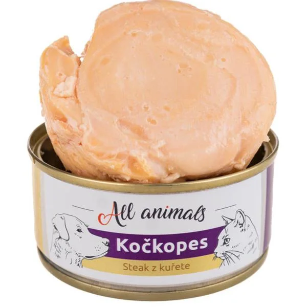 All Animals kočkopes steak z kuřete 100 g