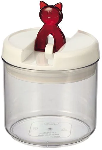 Nobby Flip Cat akrylová dóza na pamlsky kočka 0,9 l